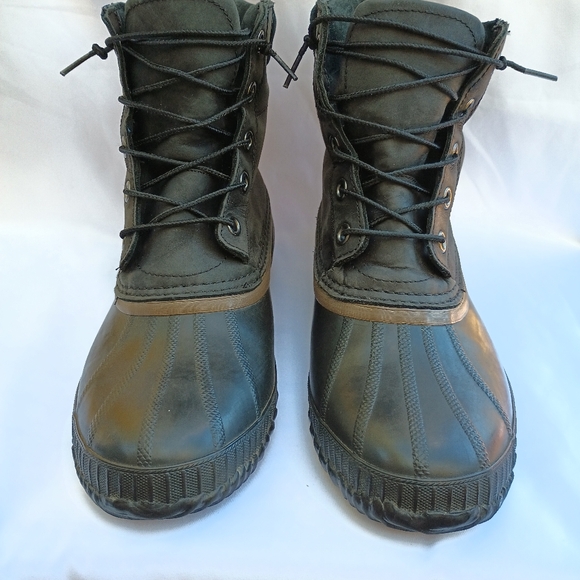 Sorel Duck Boot Waterproof Black Mens Size 10 Athleisure Weather Resistant - Picture 11 of 11